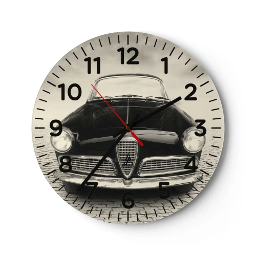 Relógio de parede - Relógio em vidro - E como não me amar? - 40x40 cm