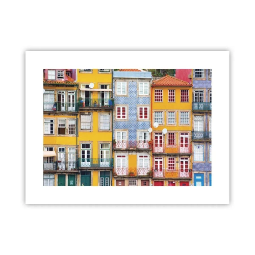 Pôster - Cores da cidade velha - 40x30 cm