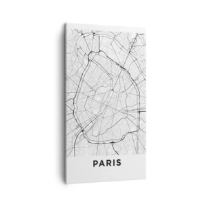 Quadro em tela - Flor de Paris - 45x80 cm