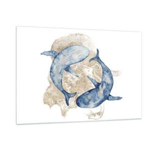 Quadro em vidro - Amizade ou amor? - 120x80 cm