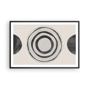 Pôster com moldura preta - Importante é o que há no caminho - 91x61 cm