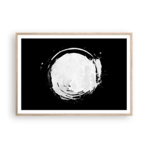 Pôster com moldura de carvalho claro - Boa saída - 100x70 cm