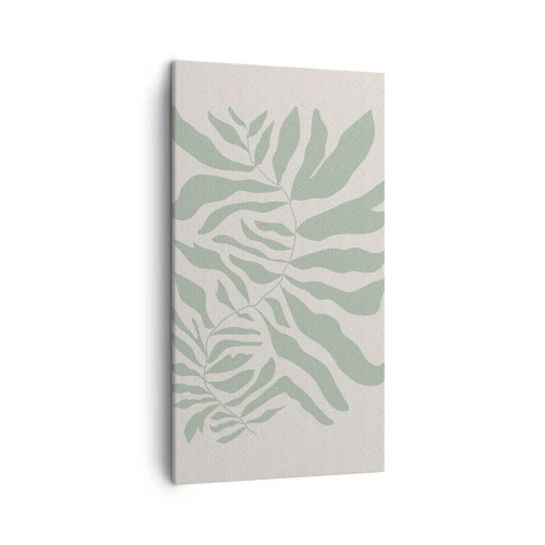 Quadro em tela - Galho esmeralda - 45x80 cm