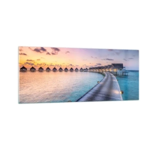 Quadro em vidro - Férias - de volta às fontes - 100x40 cm