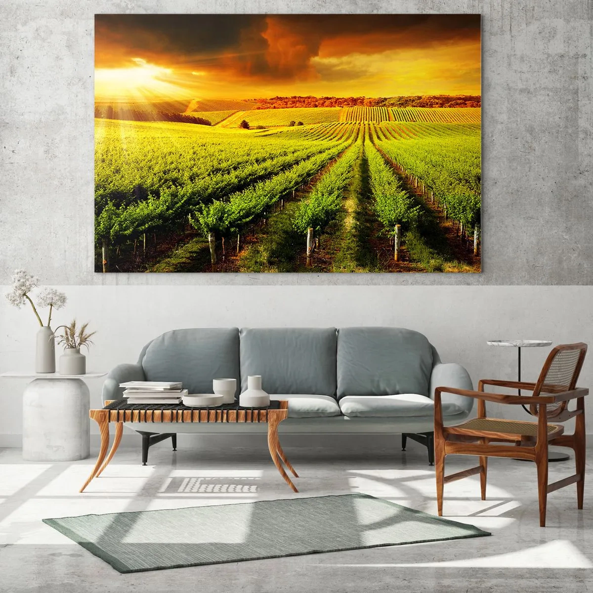 Quadro em vidro - Sob o sol australiano - 120x80 cm