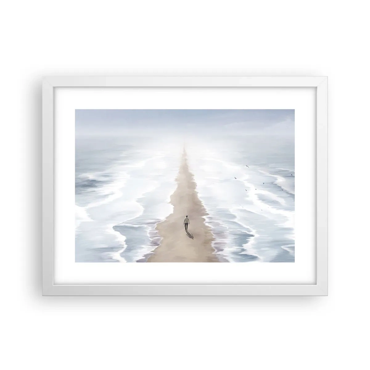 Pôster em moldura branca - Um futuro brilhante - 40x30 cm