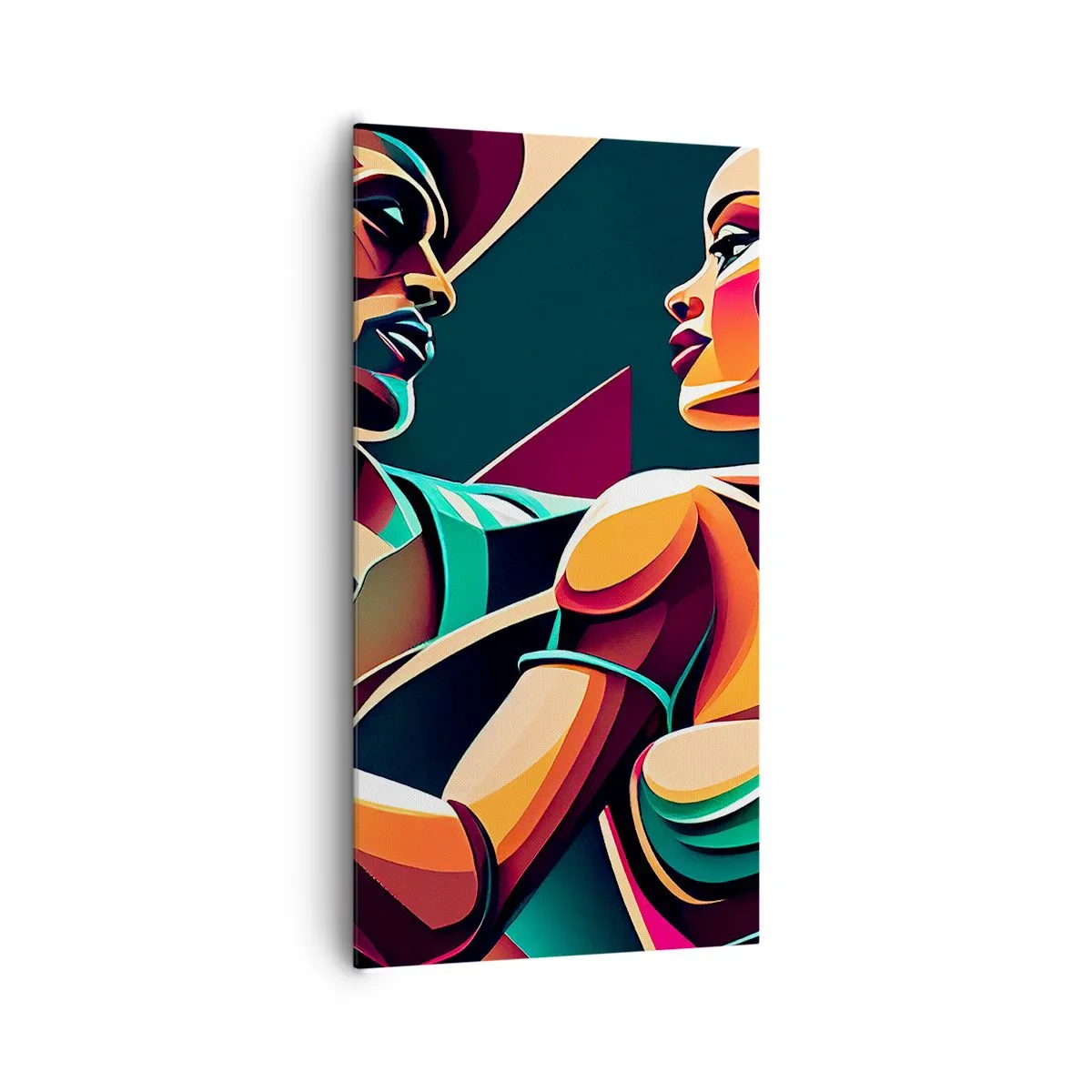 Quadro em tela - No ritmo do coração - 65x120 cm