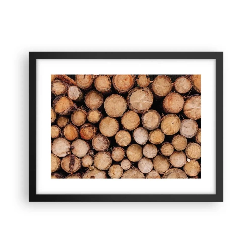 Pôster com moldura preta - Um novo começo - 40x30 cm