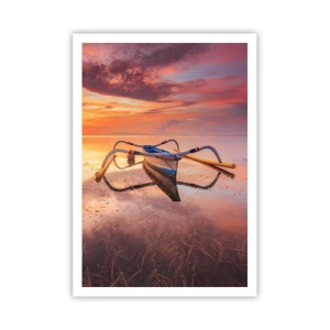 Pôster - A calma de uma noite tropical - 70x100 cm