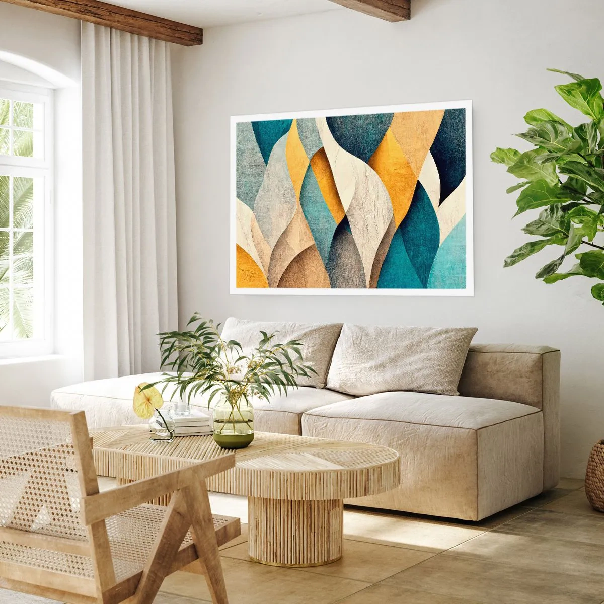 Pôster - Ritmo e onda - 70x50 cm