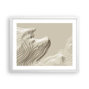 Pôster em moldura branca - Topografia da arte - 50x40 cm