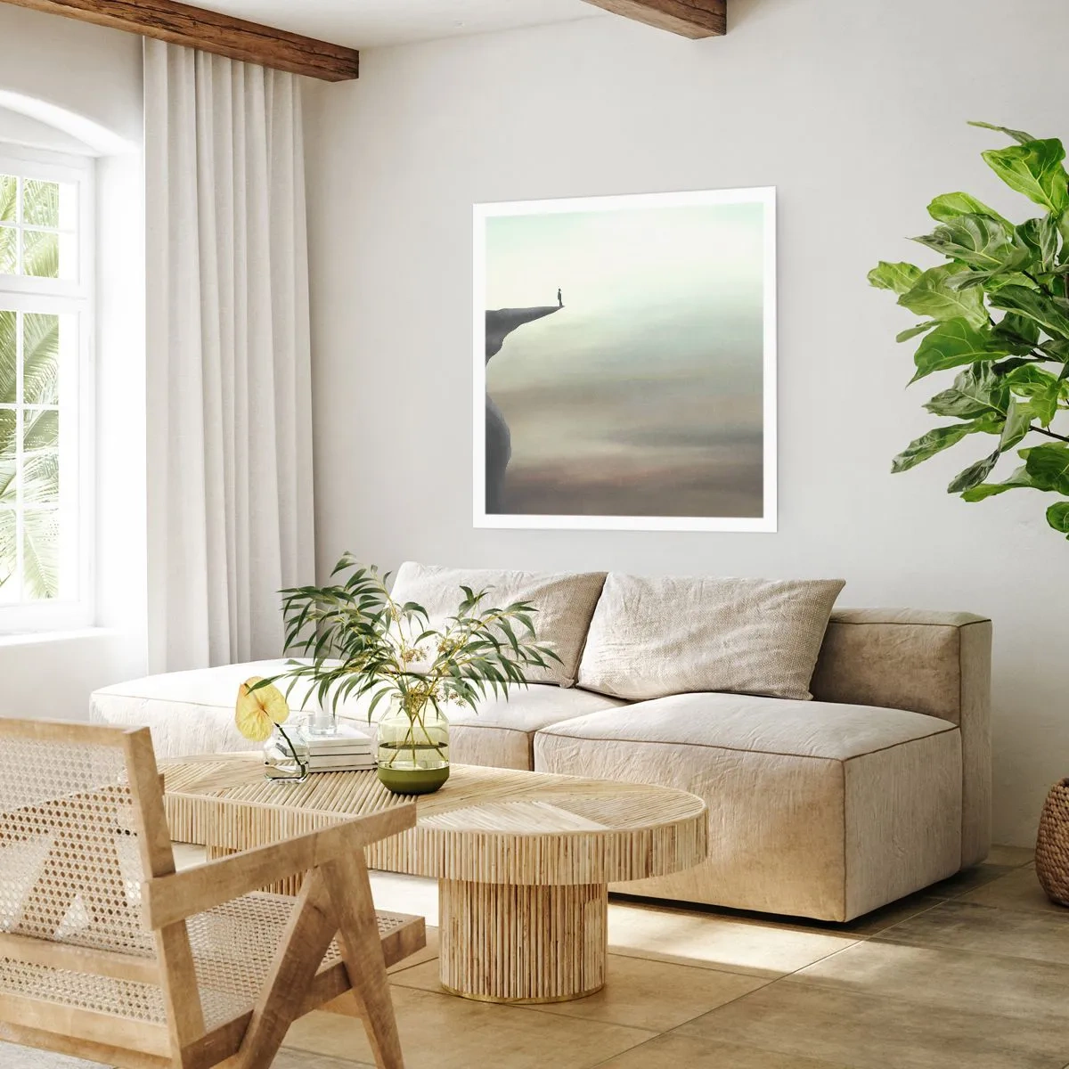 Pôster - Para cima, é claro! - 60x60 cm