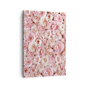 Quadro em tela - Uma cama de rosas - 50x70 cm