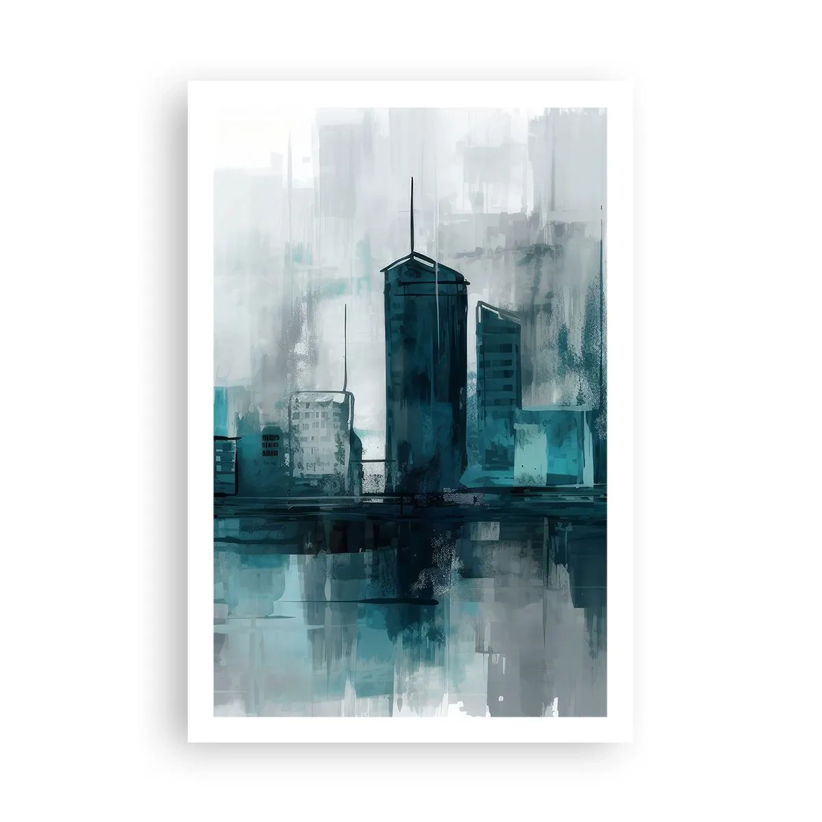 Pôster - Uma cidade da cor da chuva - 61x91 cm