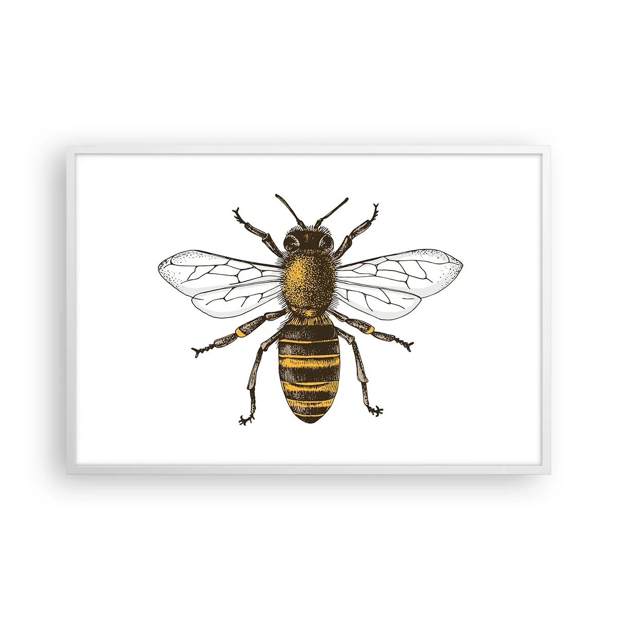 Pôster em moldura branca - Linda e boa - 91x61 cm