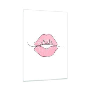 Quadro em vidro - Pronto para beijar? - 80x120 cm