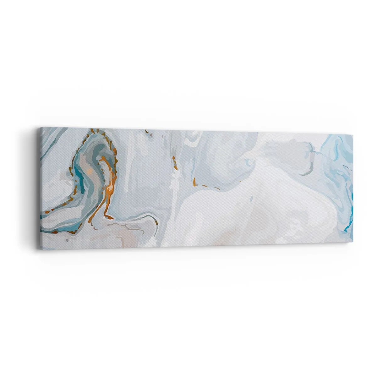 Quadro em tela - Branco elevado - 90x30 cm