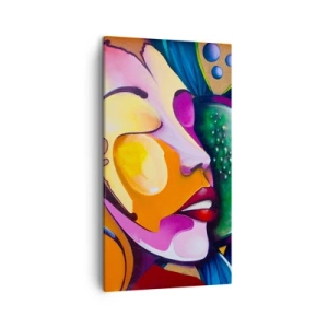 Quadro em tela - Toque de cor - 45x80 cm