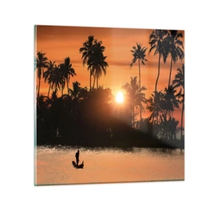 Quadro em vidro - Hora do descanso - 60x60 cm