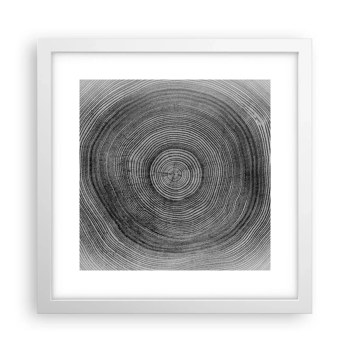 Pôster em moldura branca - Sinal dos tempos - 30x30 cm