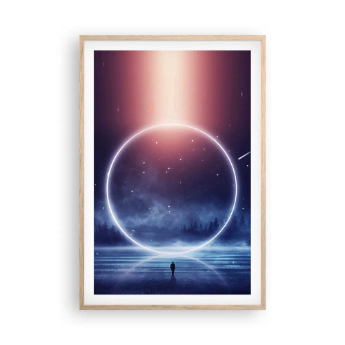Pôster com moldura de carvalho claro - Eles já estão aqui... - 61x91 cm
