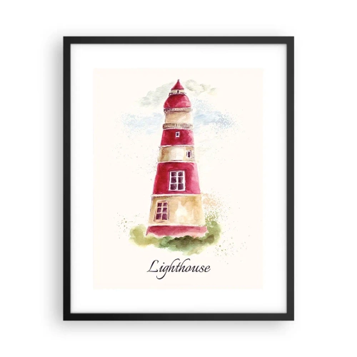 Pôster com moldura preta - Sempre há clima - 40x50 cm