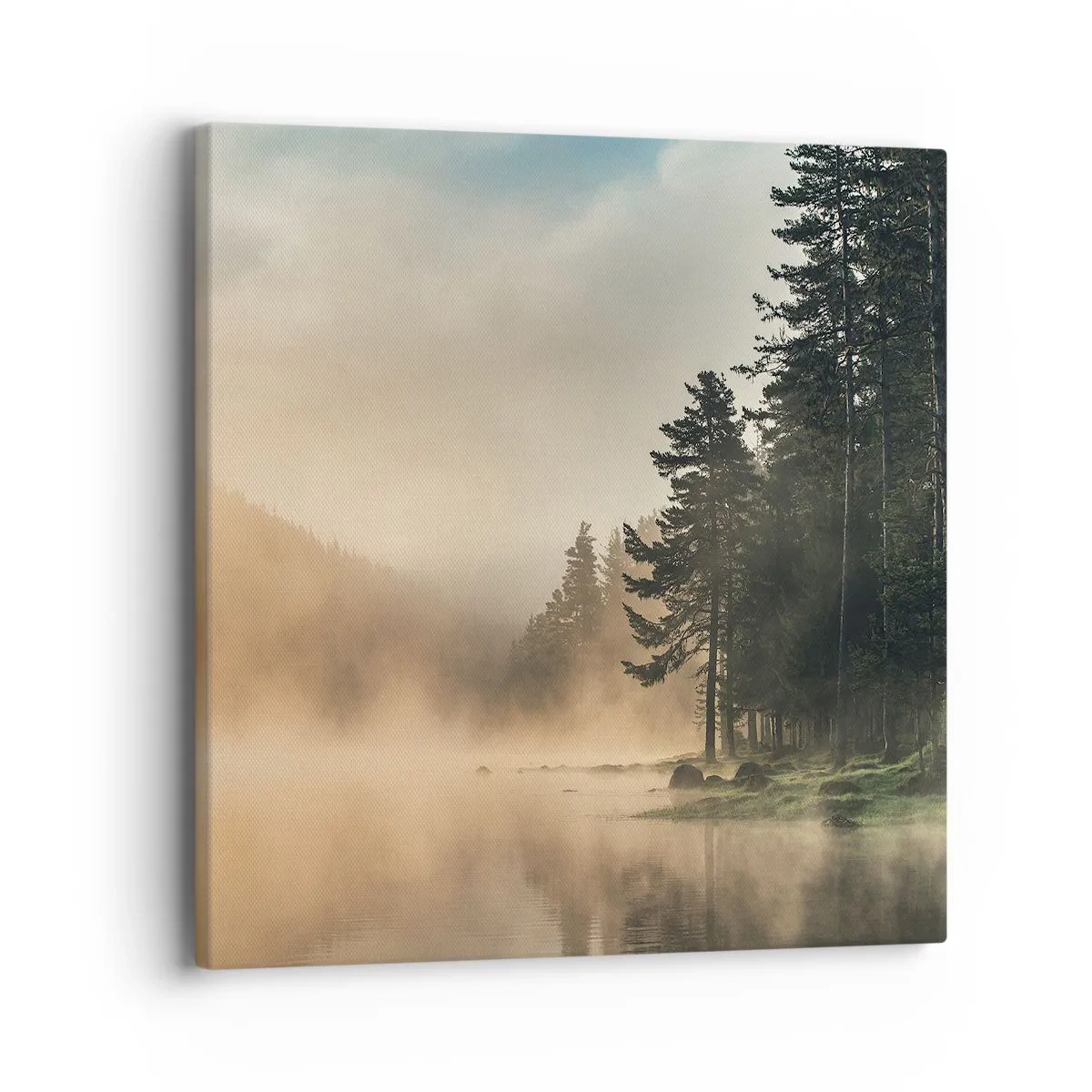 Quadro em tela - O nascimento do dia - 40x40 cm