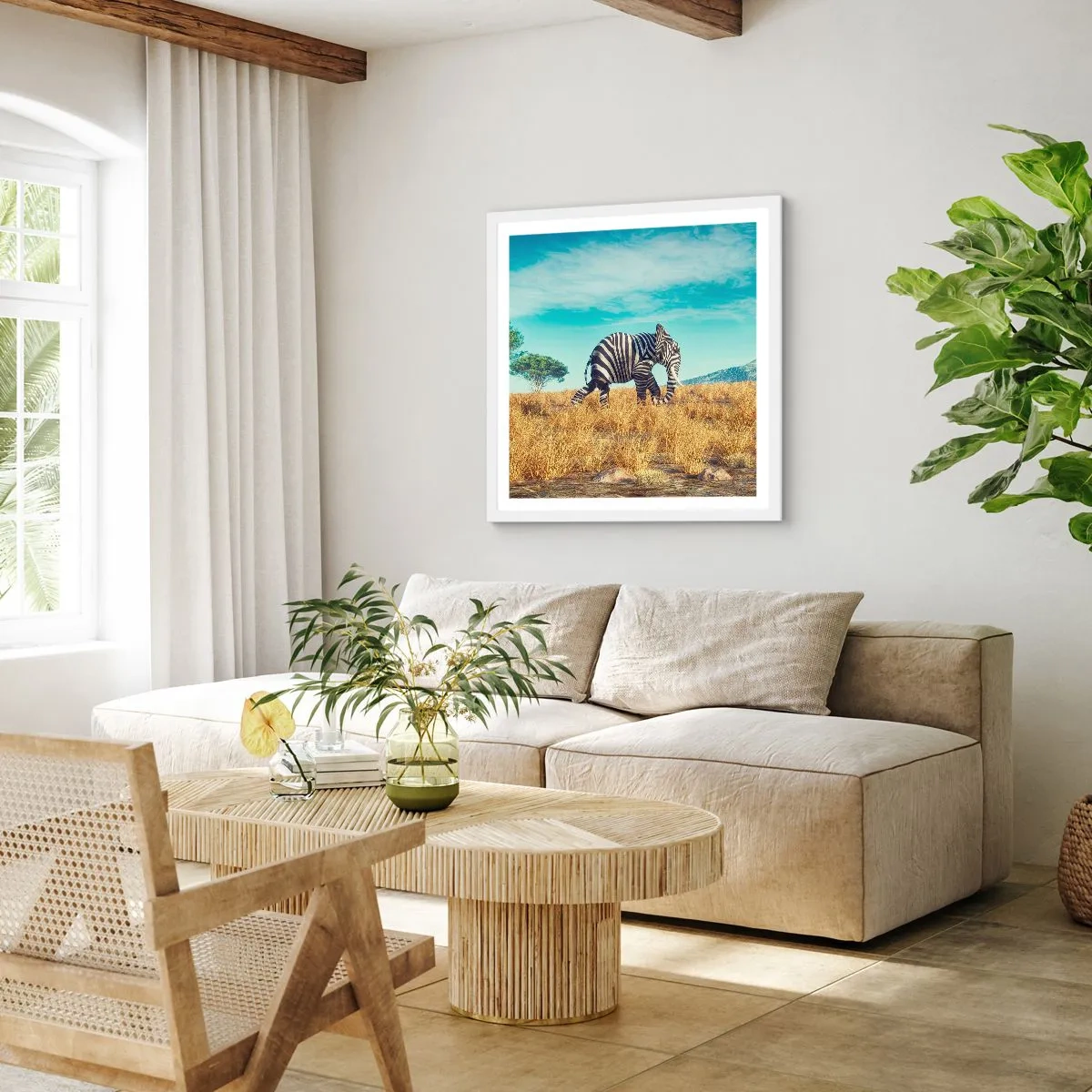 Pôster em moldura branca - Cinza não está mais na moda - 40x40 cm