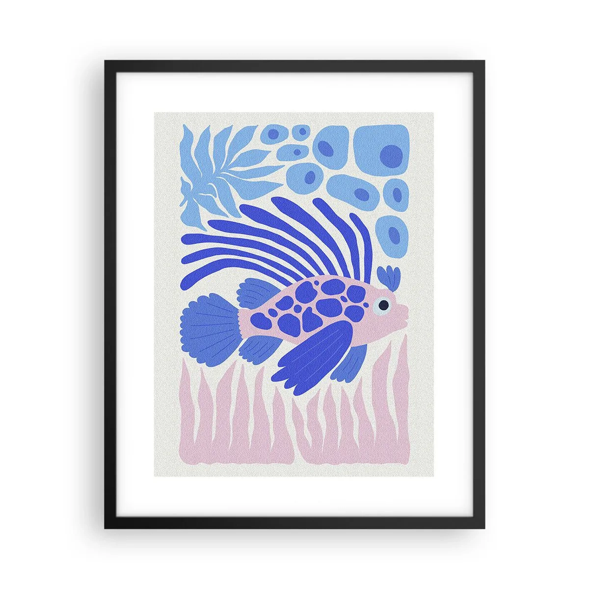 Pôster com moldura preta - Em seu elemento - 40x50 cm