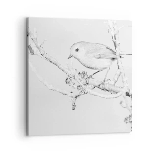 Quadro em tela - Manhã de inverno - 50x50 cm