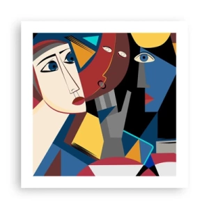 Pôster - Uma conversa entre cubistas - 50x50 cm