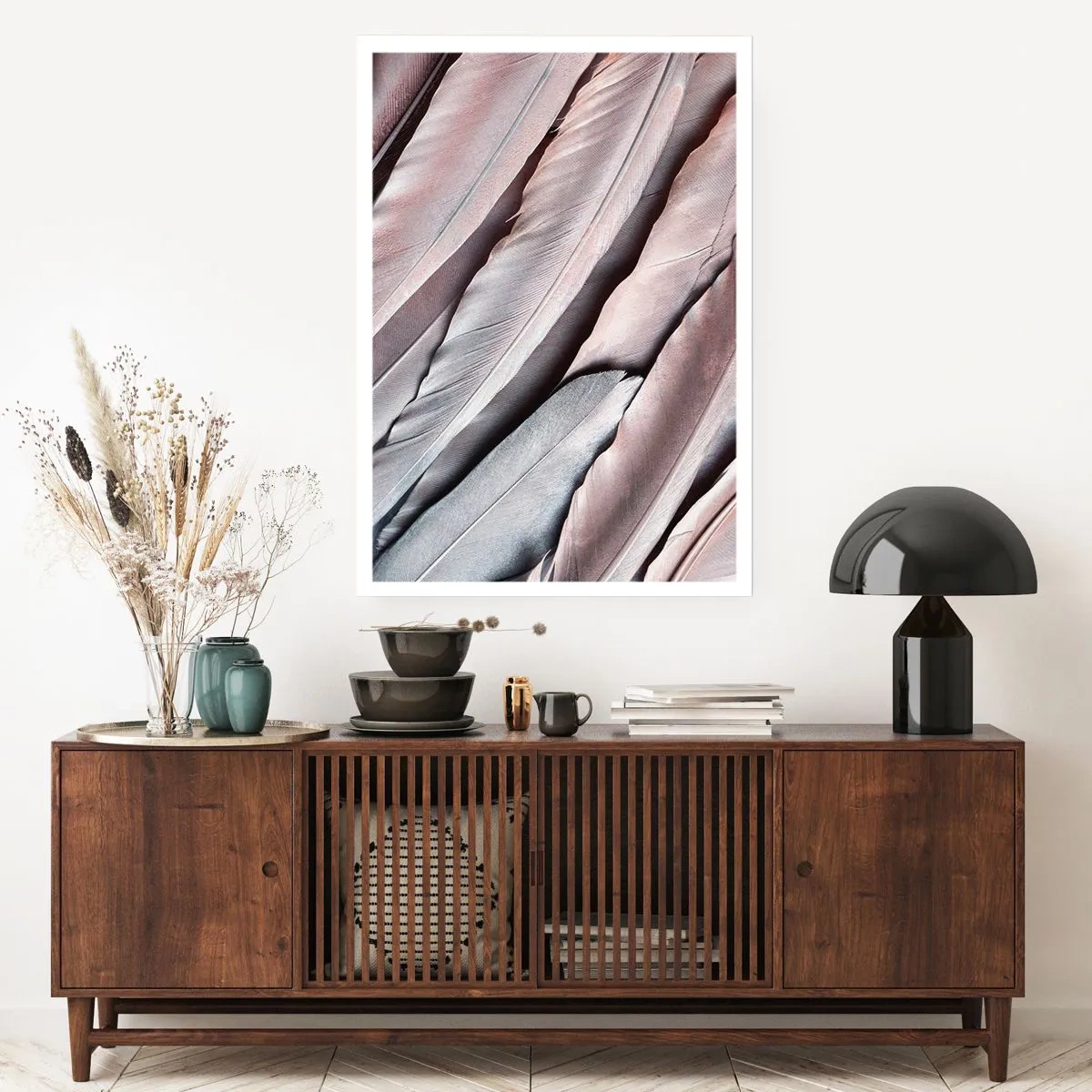 Pôster - Em prateado rosa - 50x70 cm