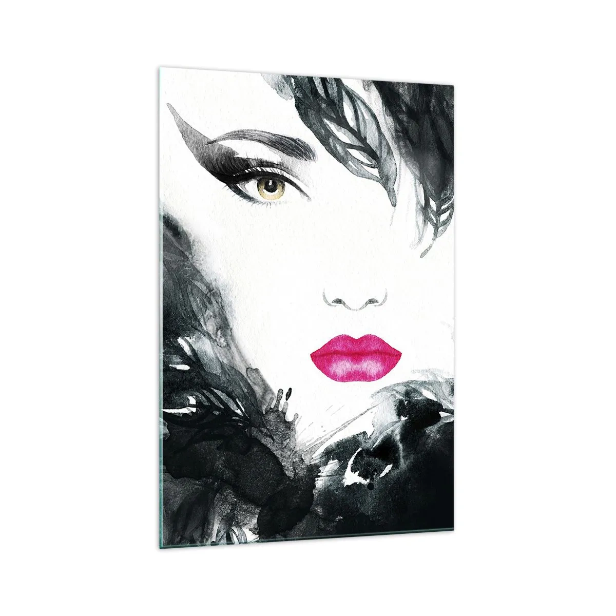 Quadro em vidro - Atenção! Femme fatale - 70x100 cm