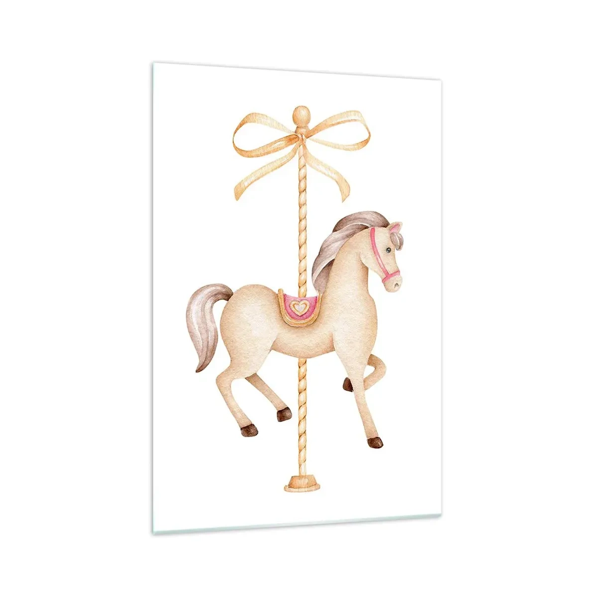 Quadro em vidro - Um trote gracioso - 70x100 cm