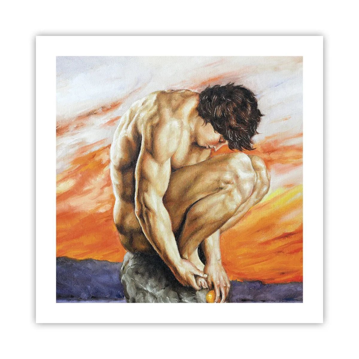 Pôster - Imerso em si mesmo - 50x50 cm