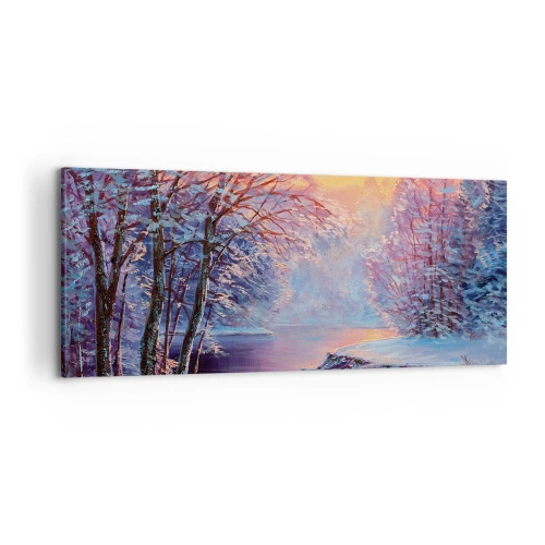 Quadro em tela - Cores do inverno - 100x40 cm
