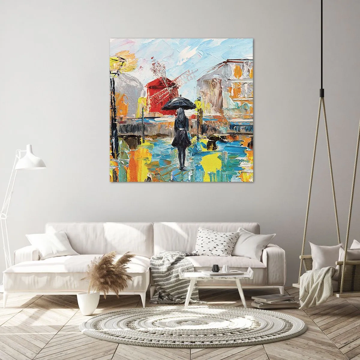 Quadro em tela - Lendas parisienses - 70x70 cm