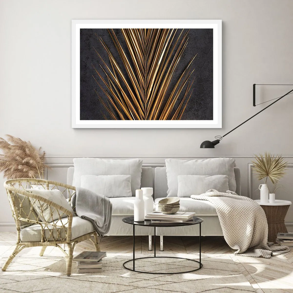 Pôster em moldura branca - Ouro dos trópicos - 50x40 cm