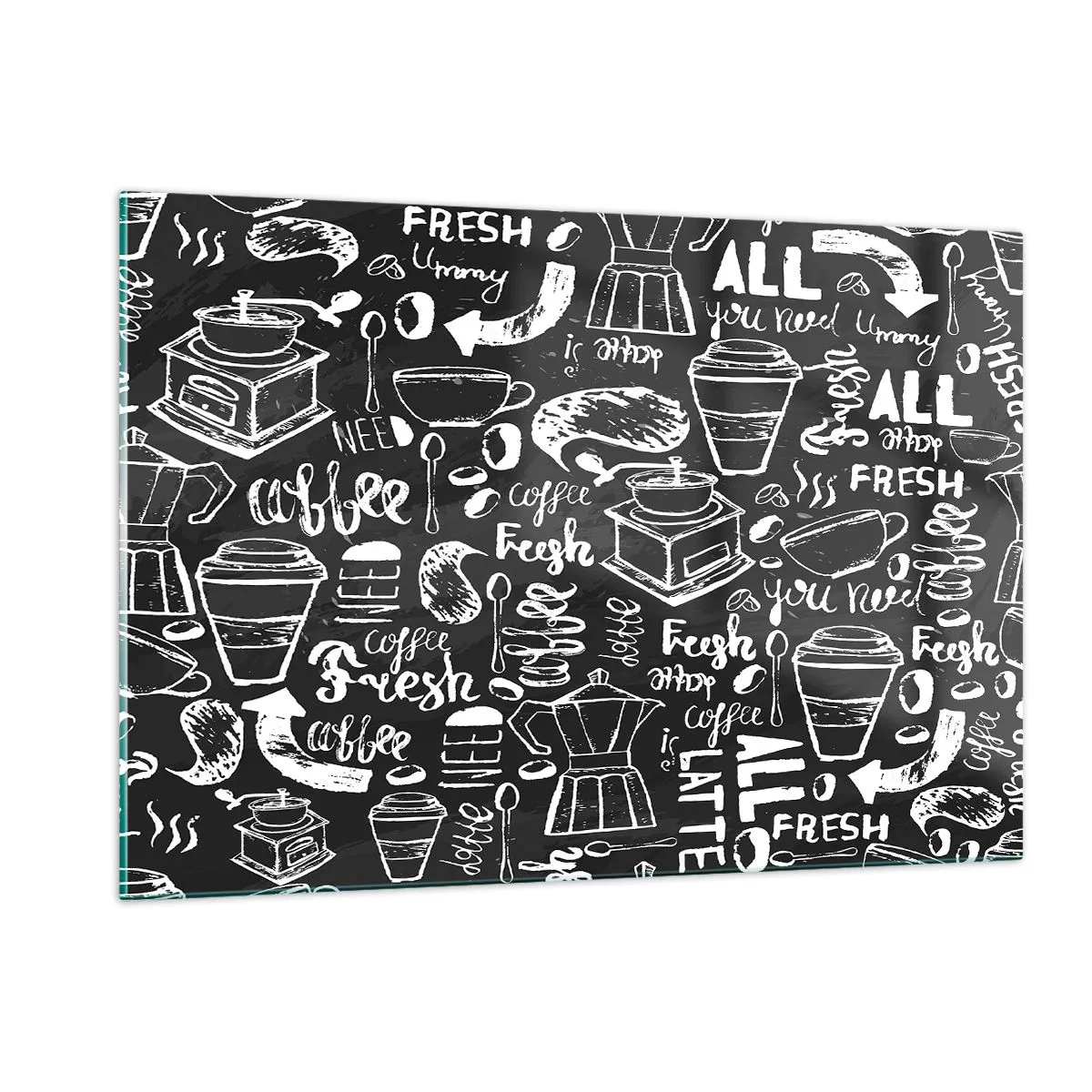 Quadro em vidro - Tudo o que precisa é... - 120x80 cm