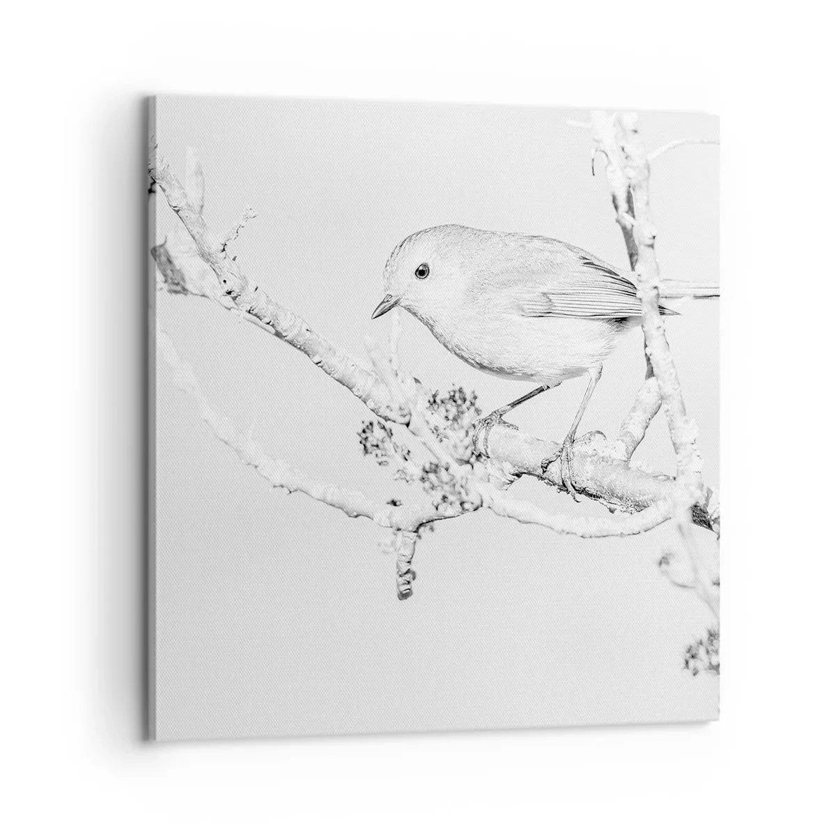 Quadro em tela - Manhã de inverno - 60x60 cm