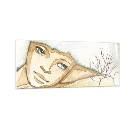 Quadro em vidro - A árvore da poesia cresce do silêncio - 100x40 cm