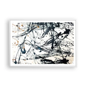 Pôster em moldura branca - Com ou sem sentido? - 100x70 cm