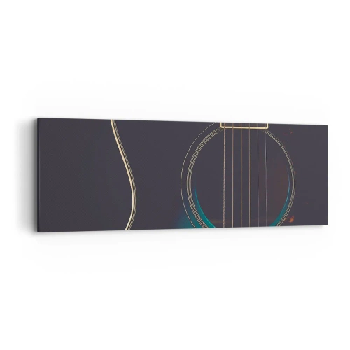 Quadro em tela - Um momento antes de soar - 90x30 cm