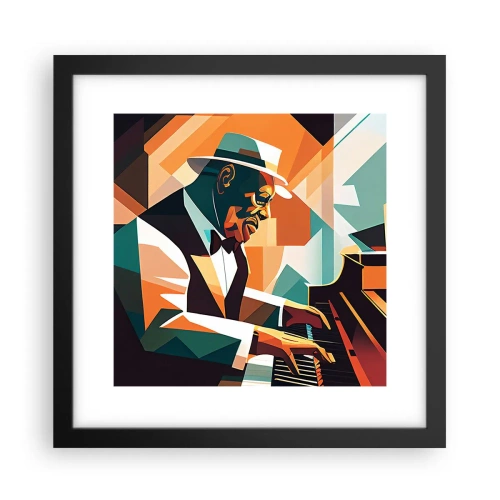 Pôster com moldura preta - Todo aquele jazz - 30x30 cm