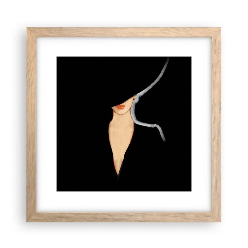 Pôster com moldura de carvalho claro - Elegância e estilo - 30x30 cm
