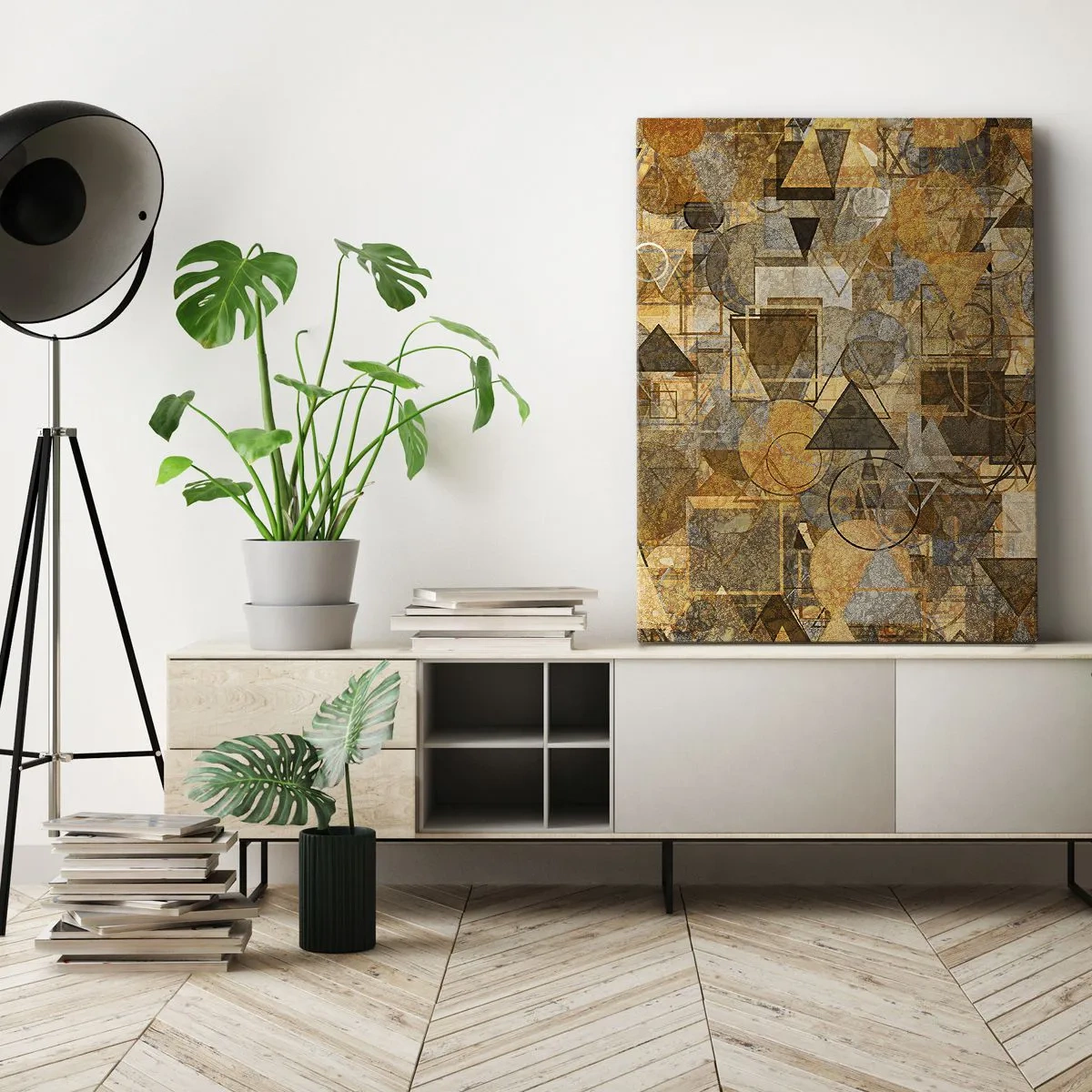 Quadro em tela - O mundo em forma - 50x70 cm