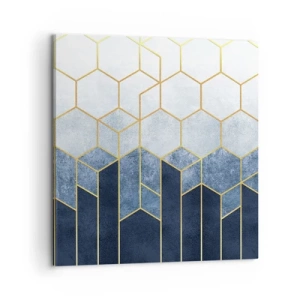 Quadro em tela - Composição em ritmo sincopado - 60x60 cm