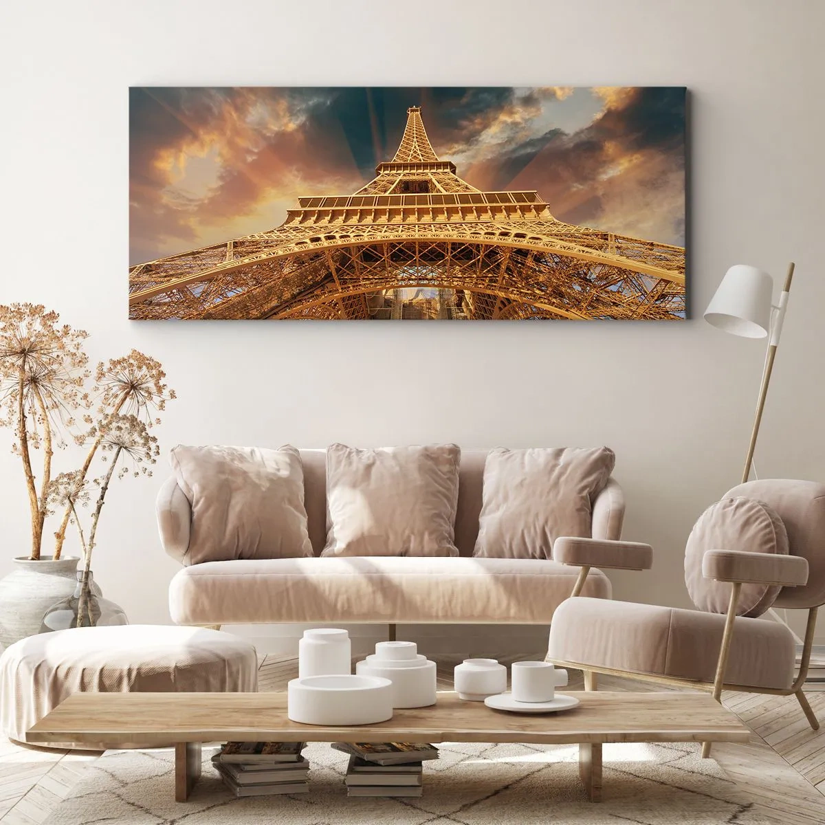 Quadro em tela - Como a humanidade chegou ao céu - 140x50 cm