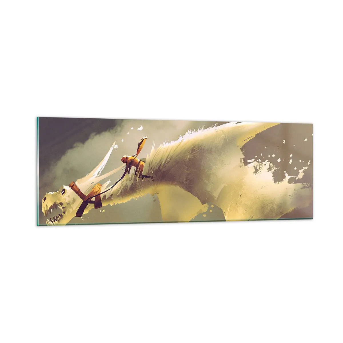 Quadro em vidro - A resgatar o mundo - 90x30 cm