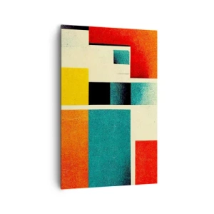 Quadro em tela - Abstração geométrica – boa energia - 80x120 cm